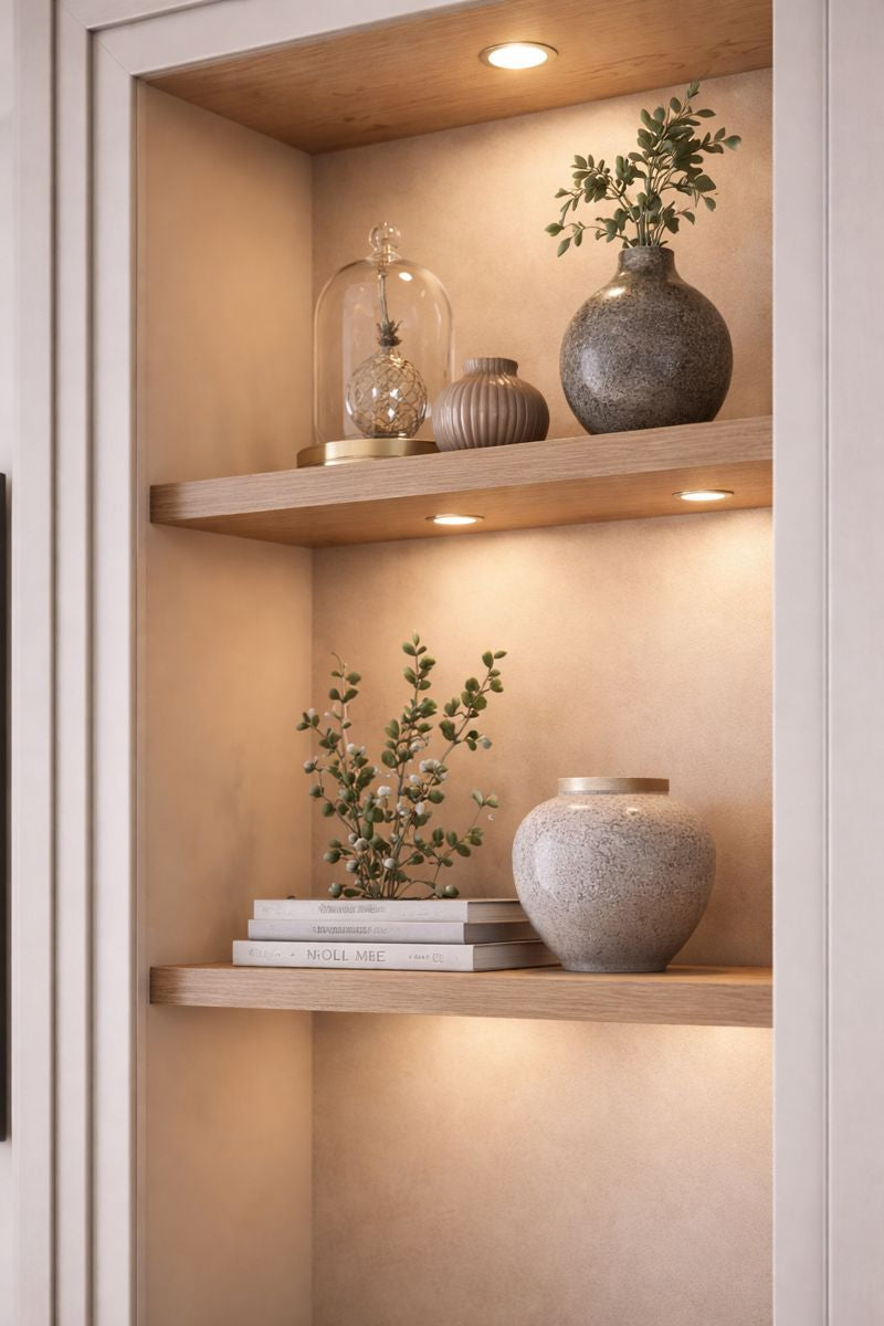 Fluted Luxe Fireplace Media Wall